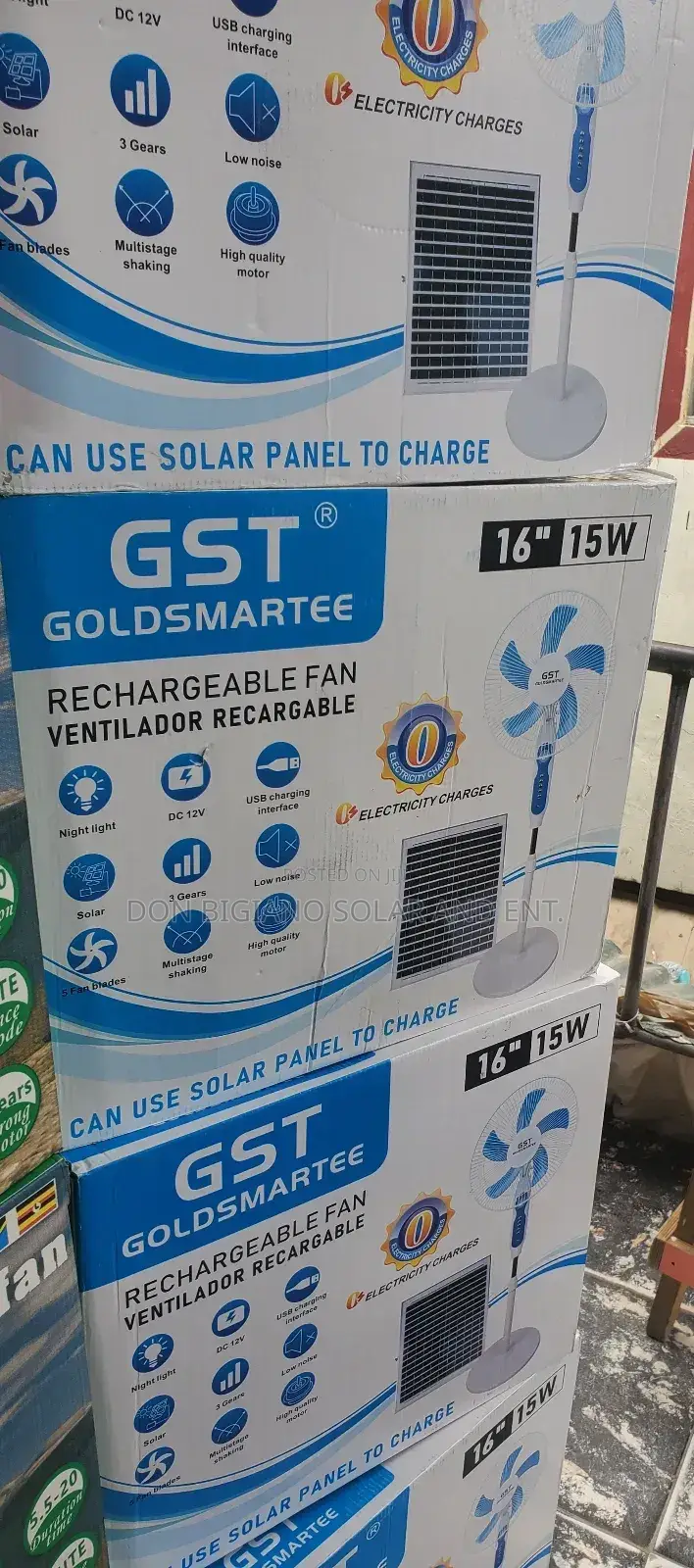 GST Goldsmartee Solar Fan