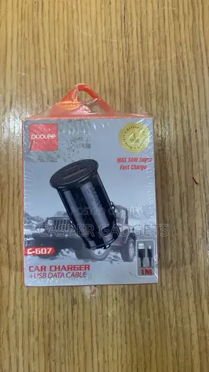 C-607 Car Charger +Usb Data Cable 30w