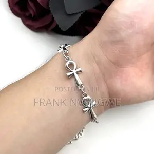 Quality Cross Embedded Stainless Bracelet