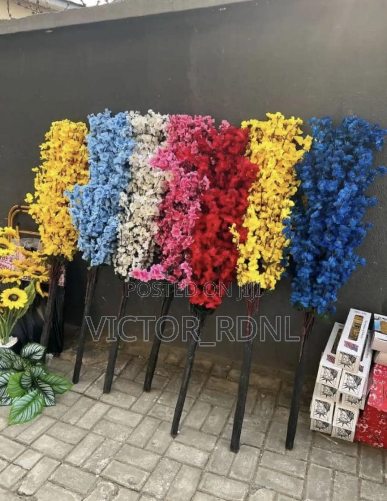 Cherry Blossom Artificial Flower Pot Available in Bulk