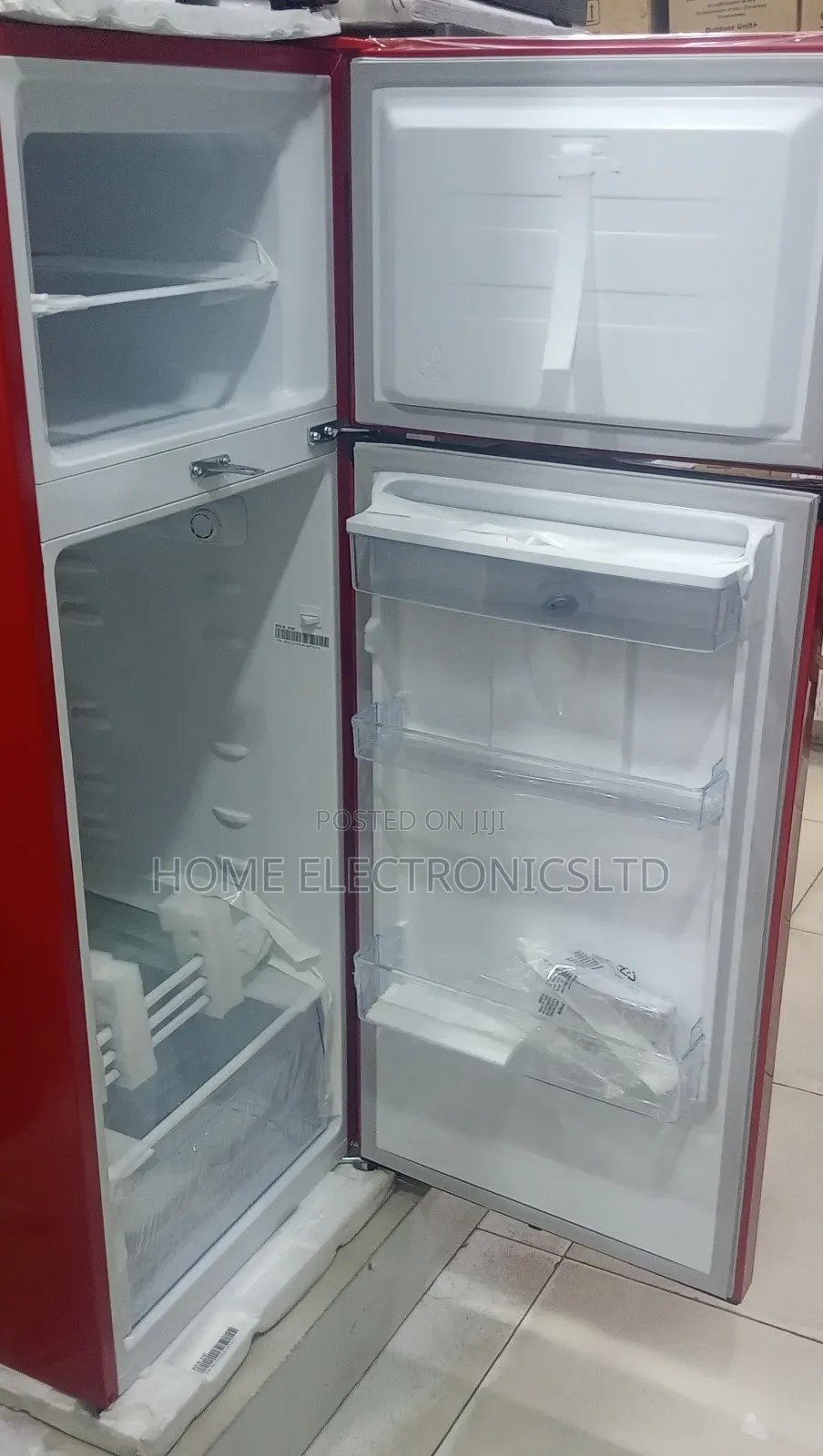 Hisense Refrigerator Double Doors Red Color 204 Liters