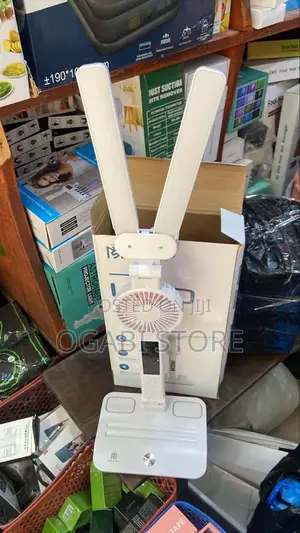 3in1 Multifunctional Desk Lamp With Fan and Clock