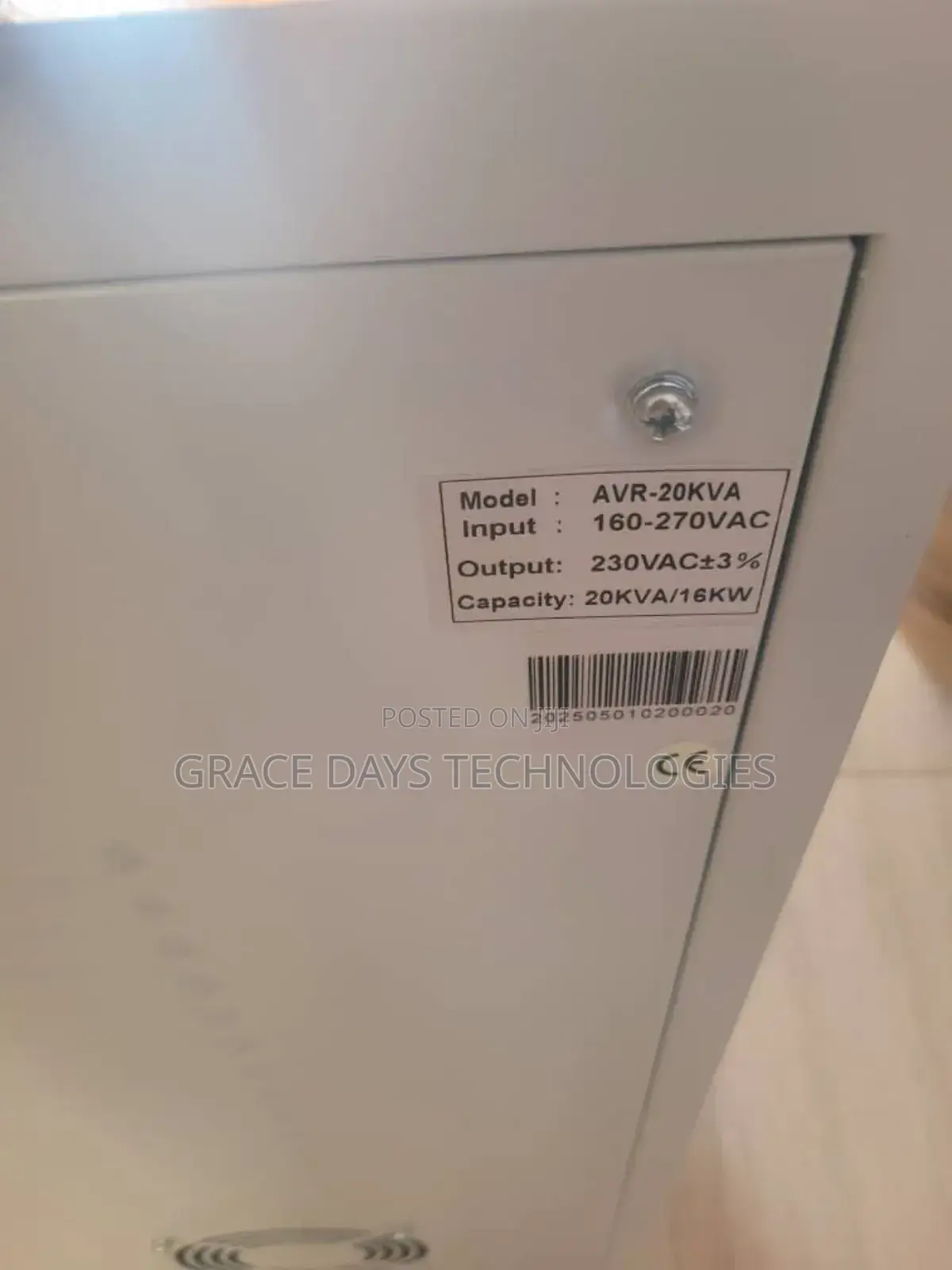 20kva Single Phase Avr Stabilizer