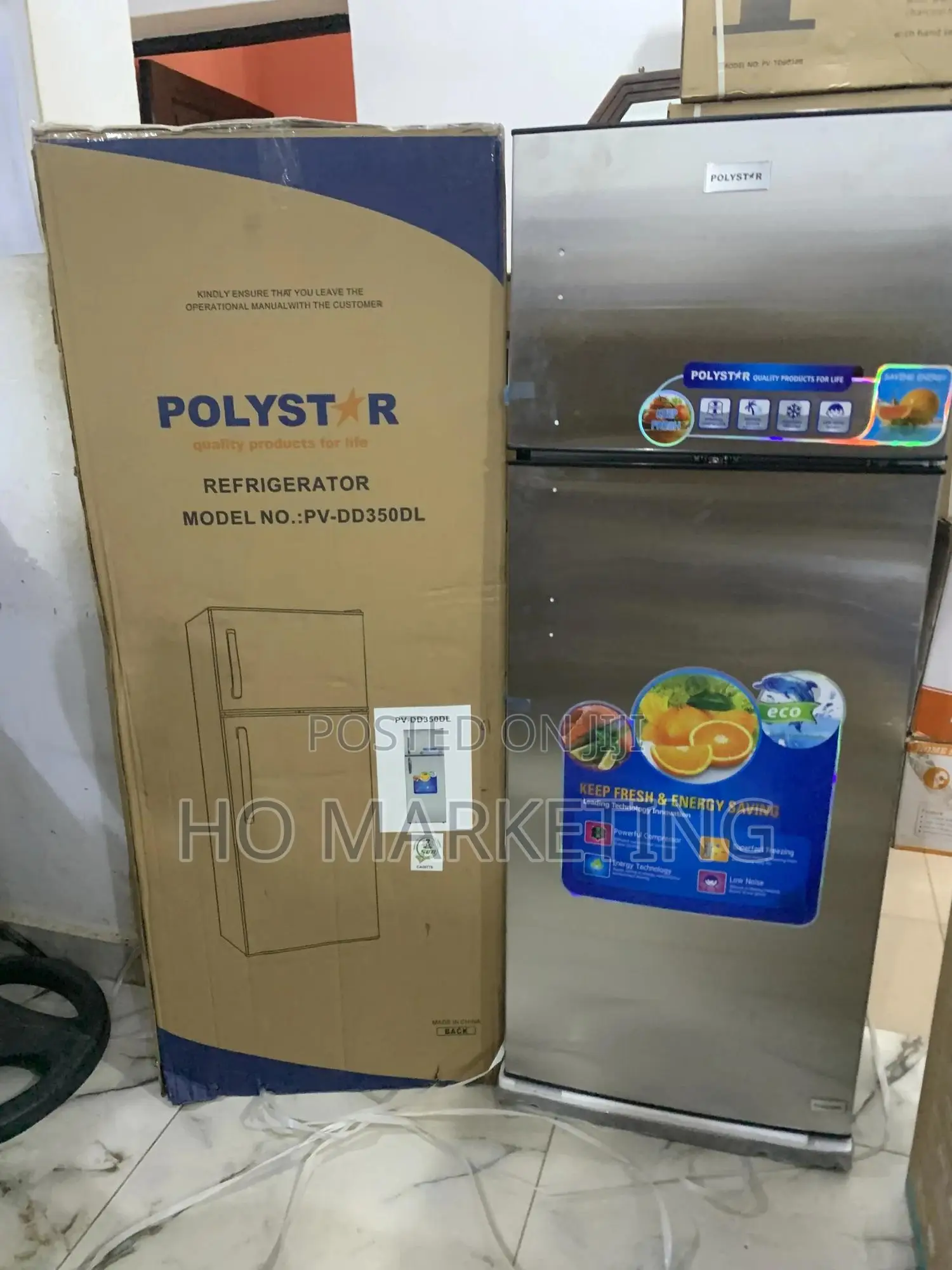 Polystar Refrigerator – 350l – Smart Cooling – Inverter