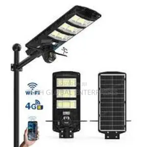 Solar Street Light With CCTV Camera 4g Esee Cloud