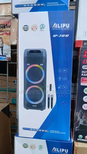 Brand New Party Speaker System With Double Wireless Microphone