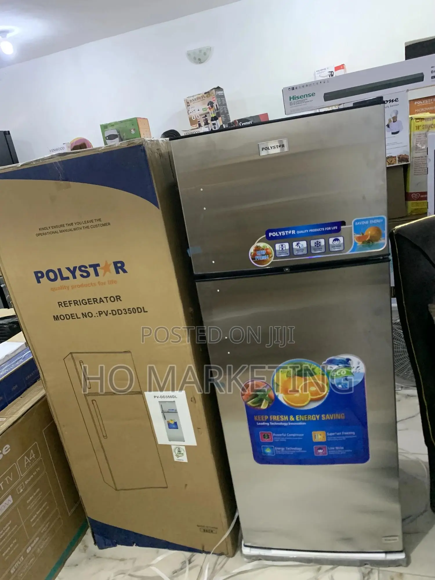 Efficient Cooling, Modern Design – Polystar 350l Inverter Refrigerator