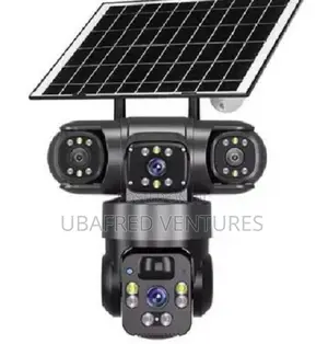 Solar-Powered Auto_tracking 4g Rotational CCTV Camera Three Lens