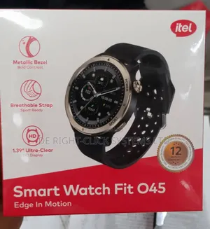 Itel Smart Watch Fit O45 Metallic Bezel 1.39'' Ultra Clear Hd Display