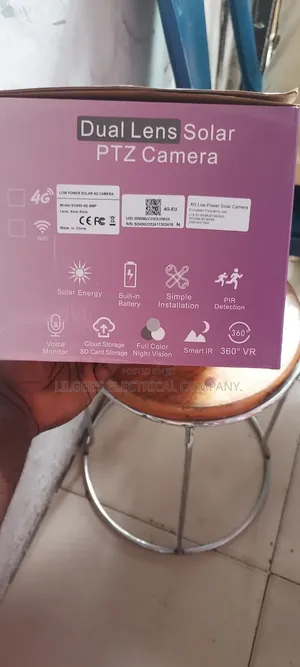 Premium Quality Dual Lens Solar Powered CCTV Camera(U Box)