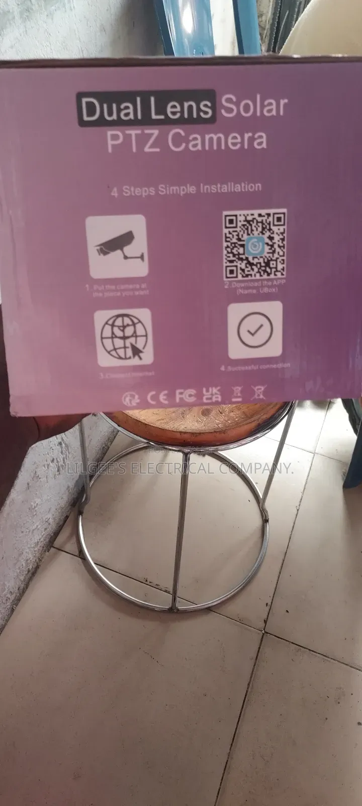 Premium Quality Dual Lens Solar Powered CCTV Camera(U Box)