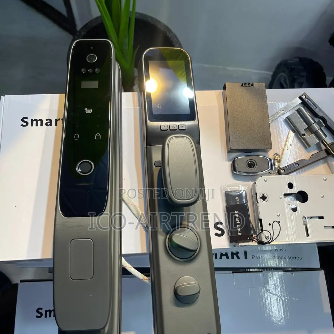 Smart Door Lock With Camera Fingerprint, Card Password Key