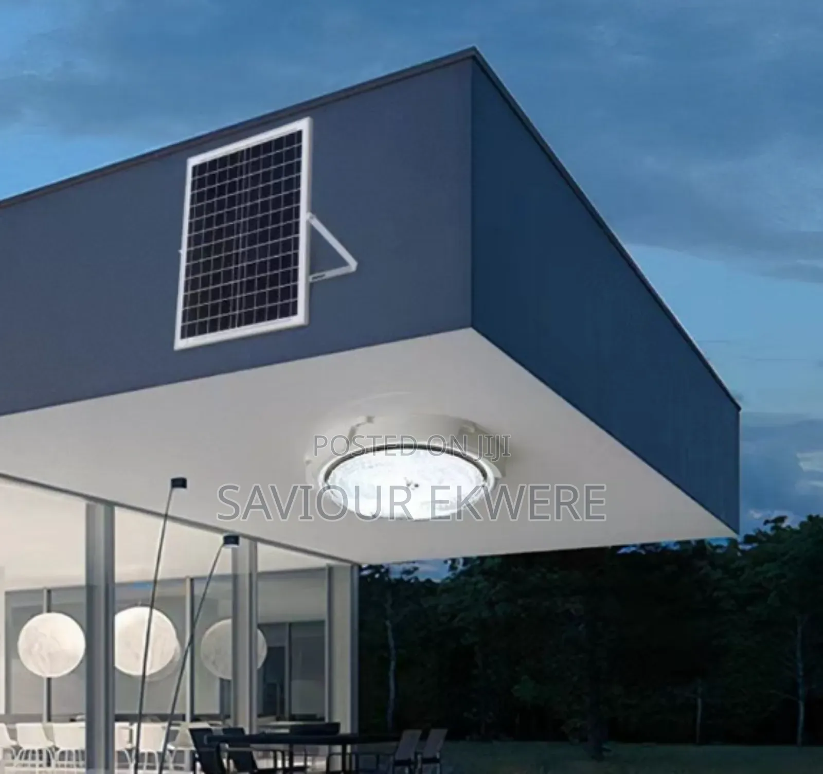 Indoor /Outdoor Solar Ceiling Light With Remote Control