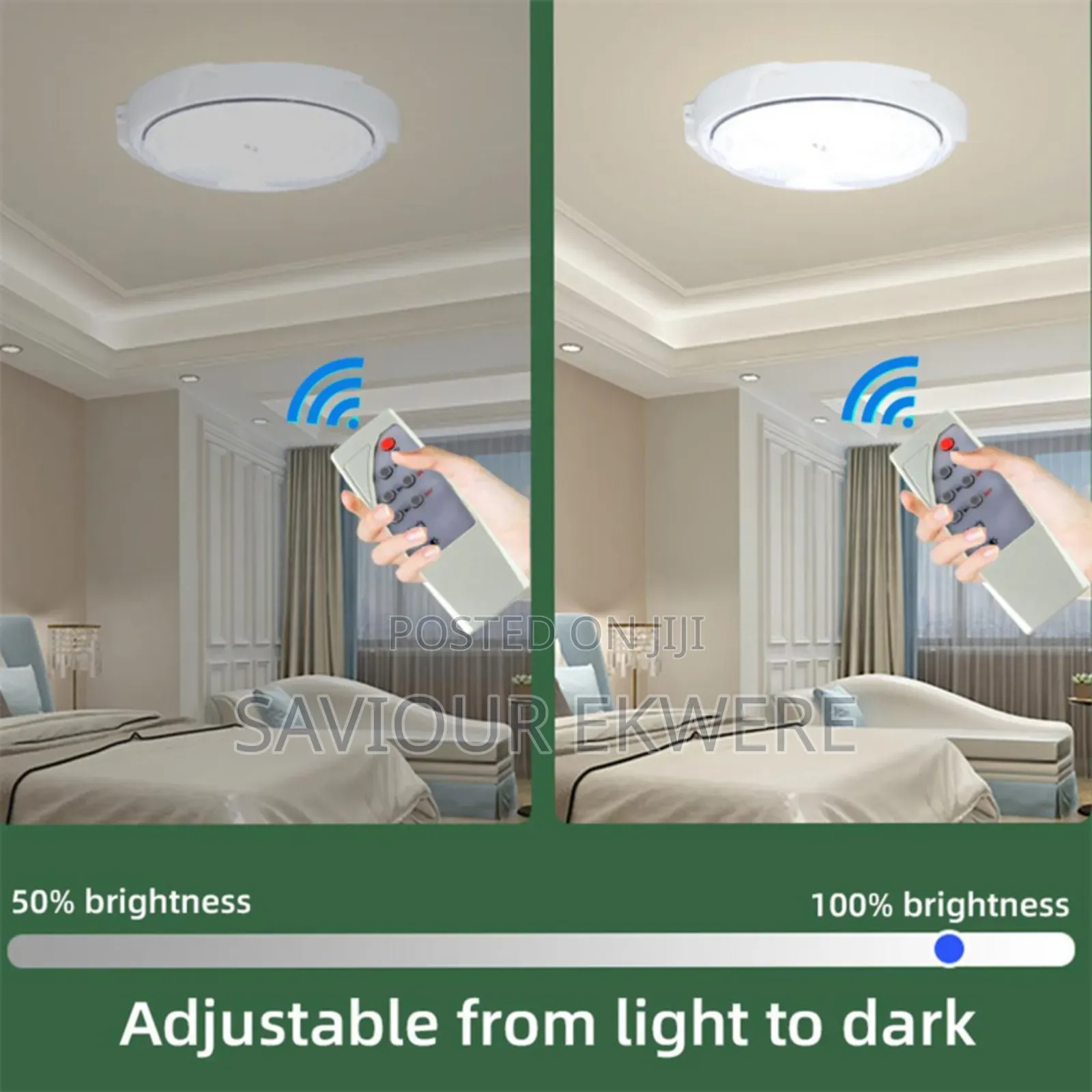Indoor /Outdoor Solar Ceiling Light With Remote Control