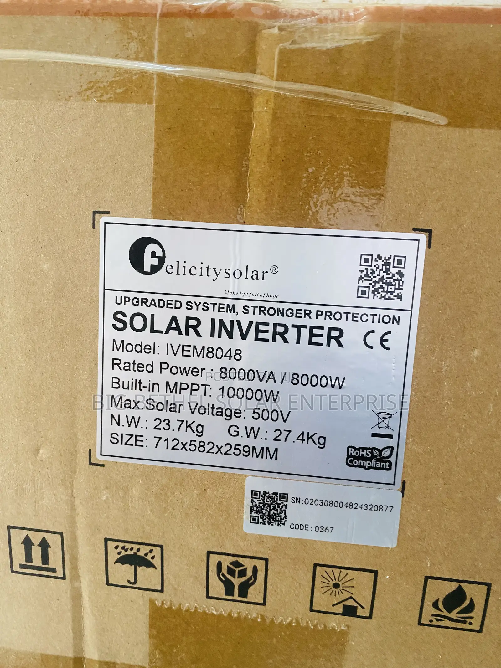 8kva 48v Double Hybrid Port Felicity Solar Power Inverter for sale ...