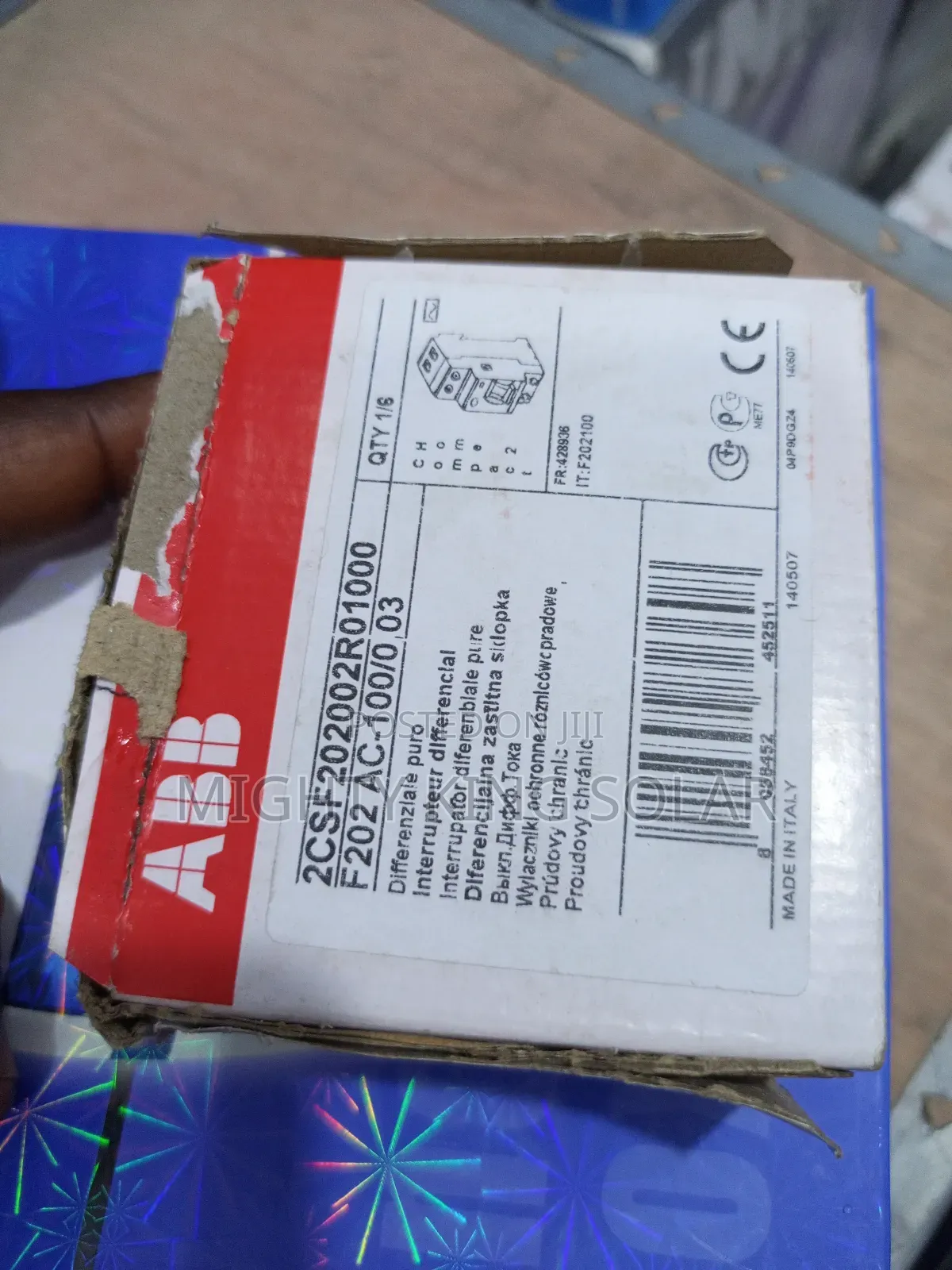 Rcd 2 Pole Abb 100a Ac Italian Make