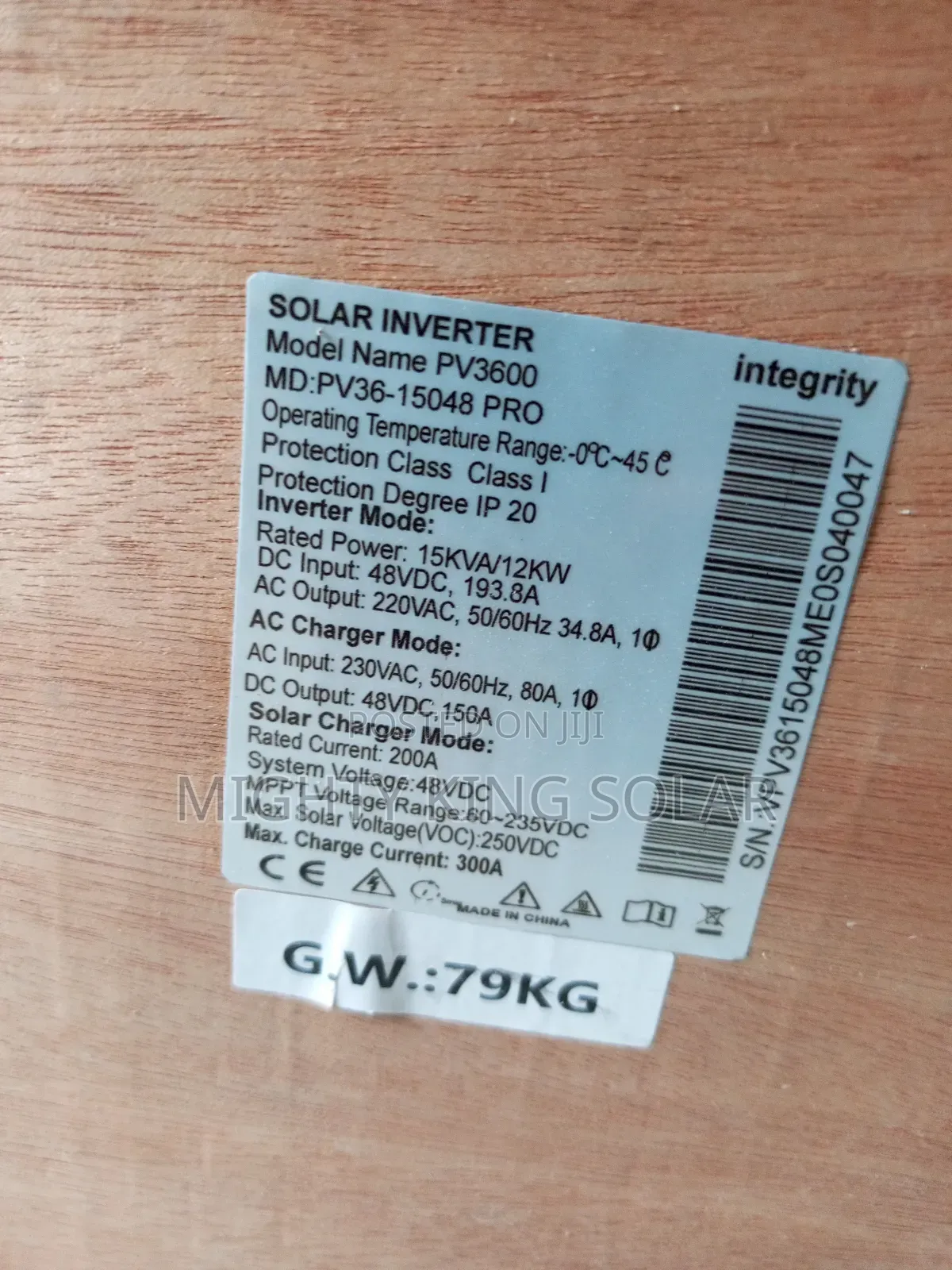 15kva 48v Integrity Hybrid Inverter With Durable