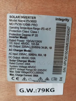 15kva 48v Integrity Hybrid Inverter With Durable