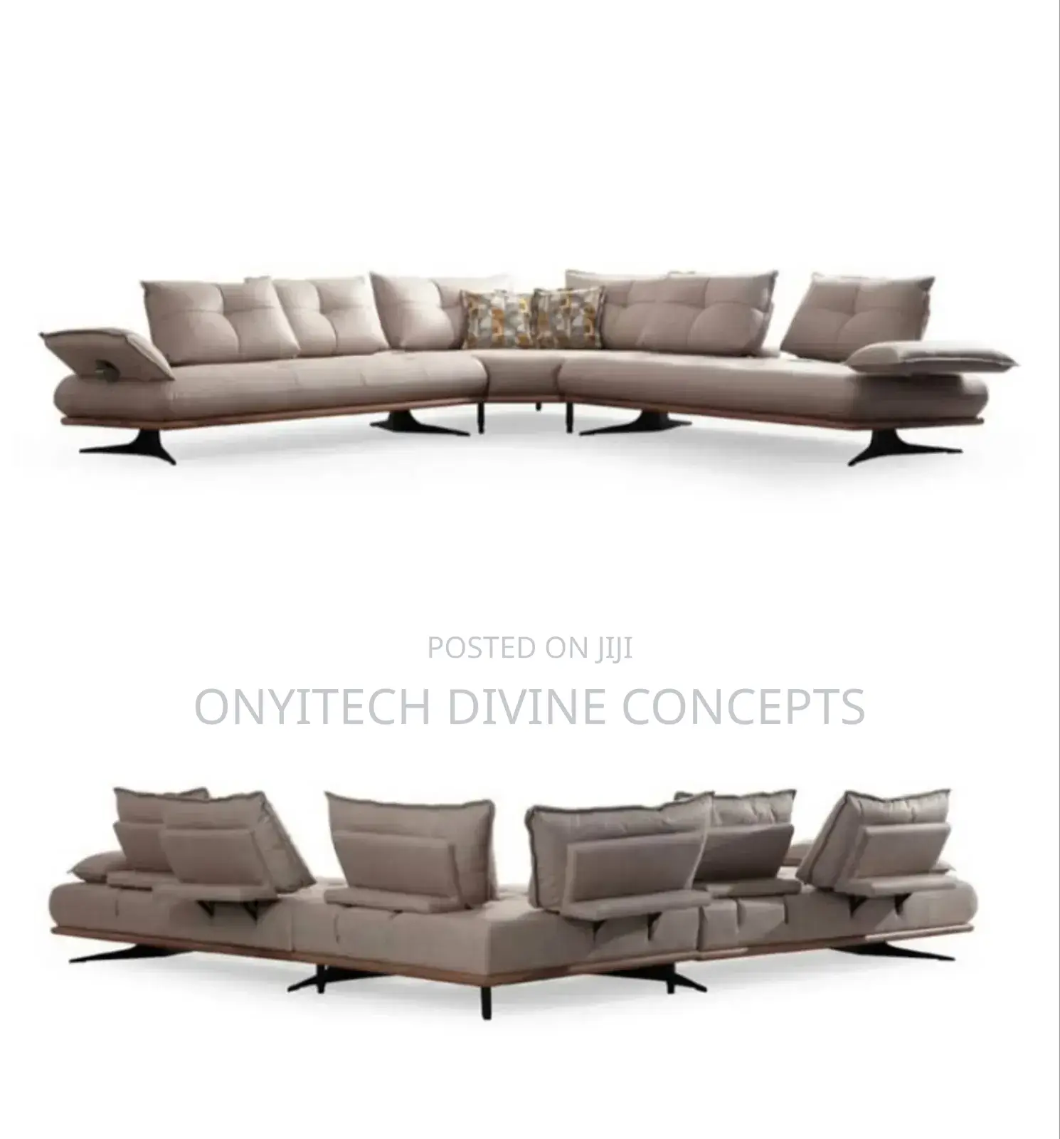 Luxury 5 Seaters Turkish Sofa With Adjustable Backrest