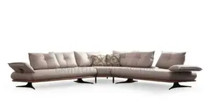 Luxury 5 Seaters Turkish Sofa With Adjustable Backrest