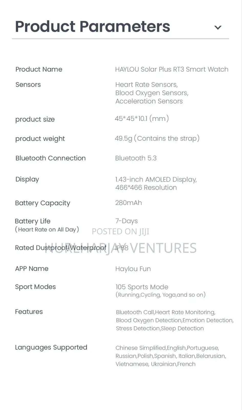 Haylou Solar Plus Rt3 Amoled