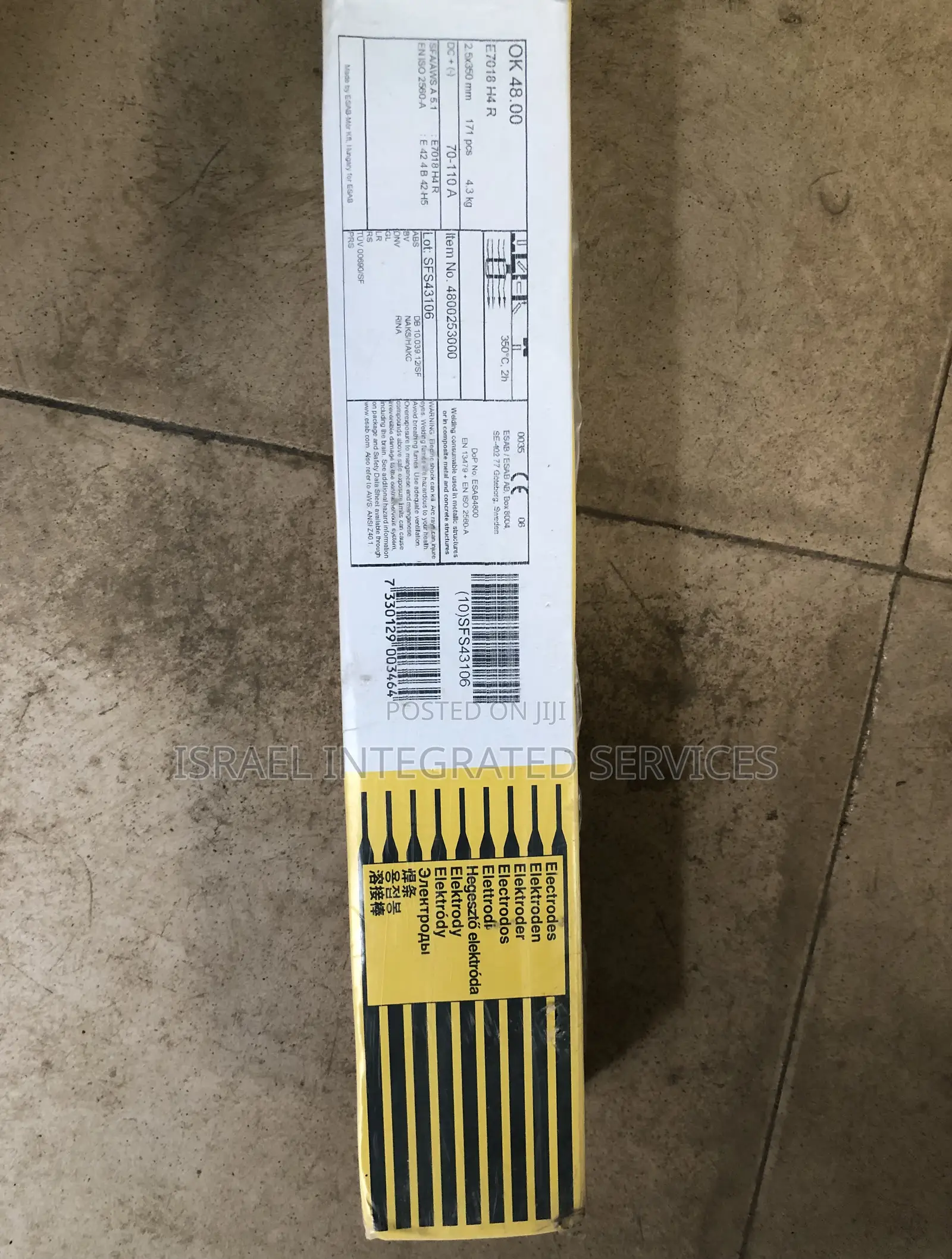 Esab Electrode 2.5 X350mm 171 PCS 4.3kg