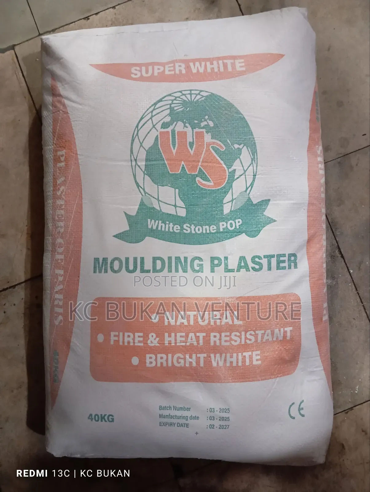 Super White Moulding Plaster Pop
