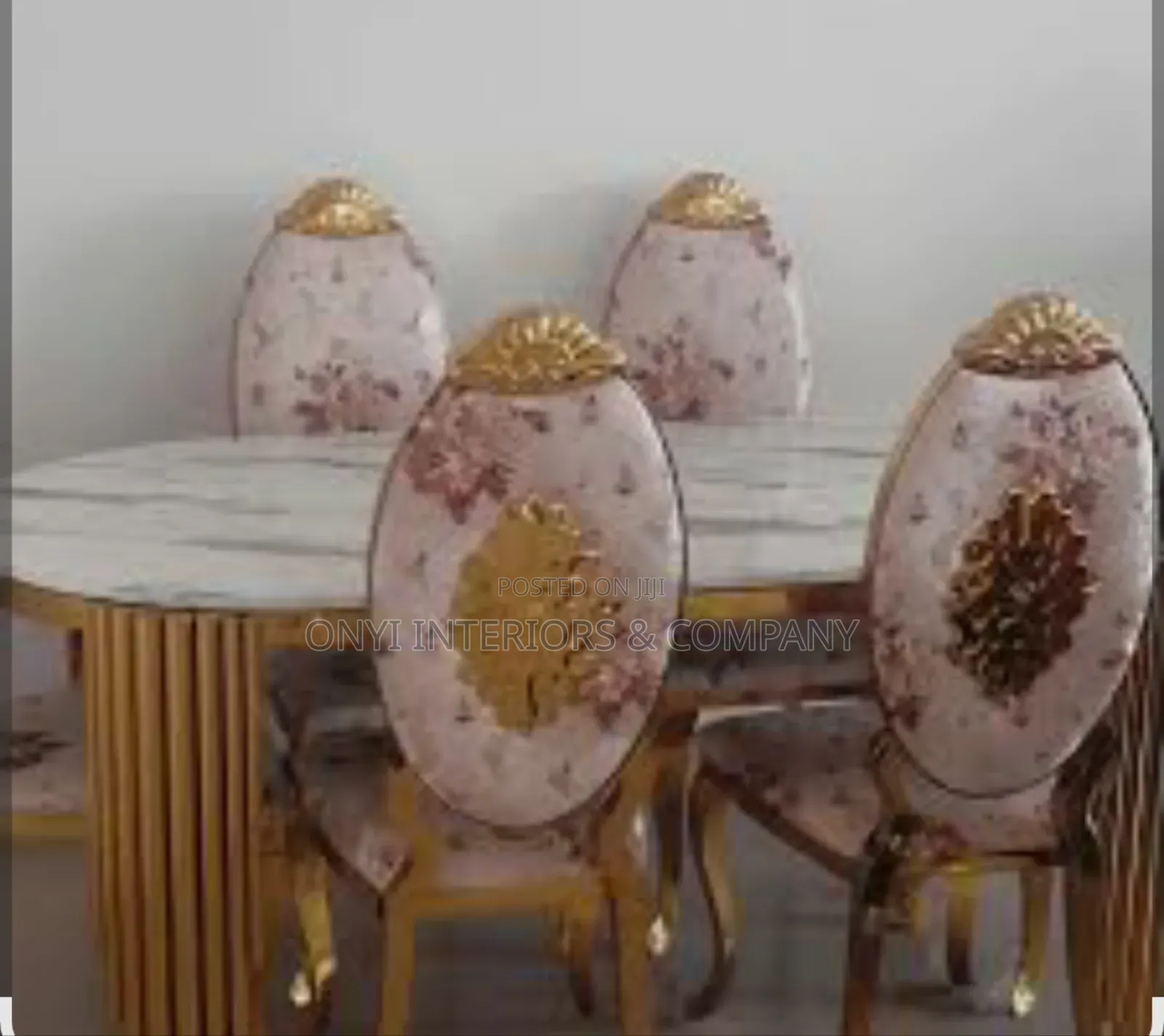 6 Seaters Classic Dining Table With 6 Chairs