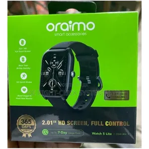 Oraimo Watch 5 Lite 2.01" Hd Ai-Generate Faces Smart-Watch Osw-804
