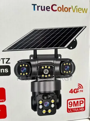 CCTV Solar Camera Dual Lens With Rotating Cameras