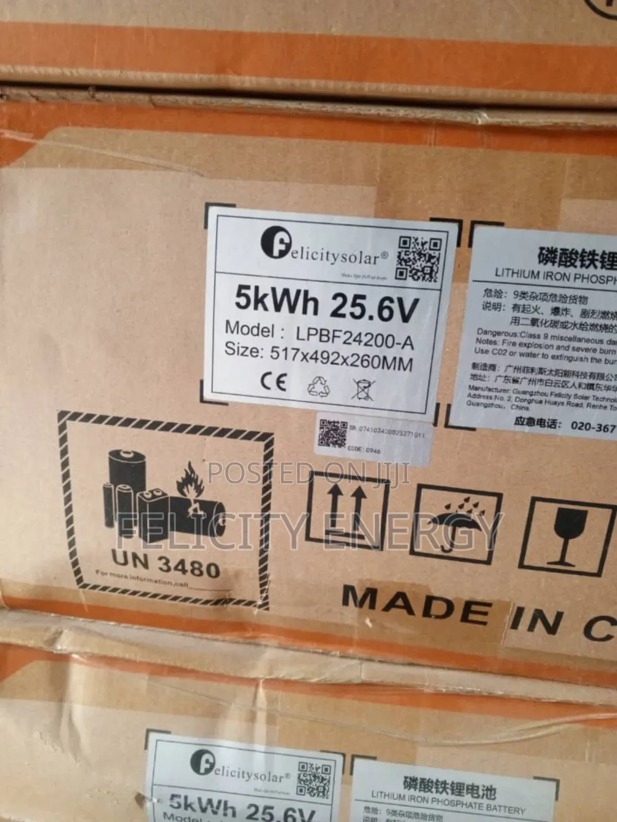 Felicity Lithium Battery 5kwh 24v