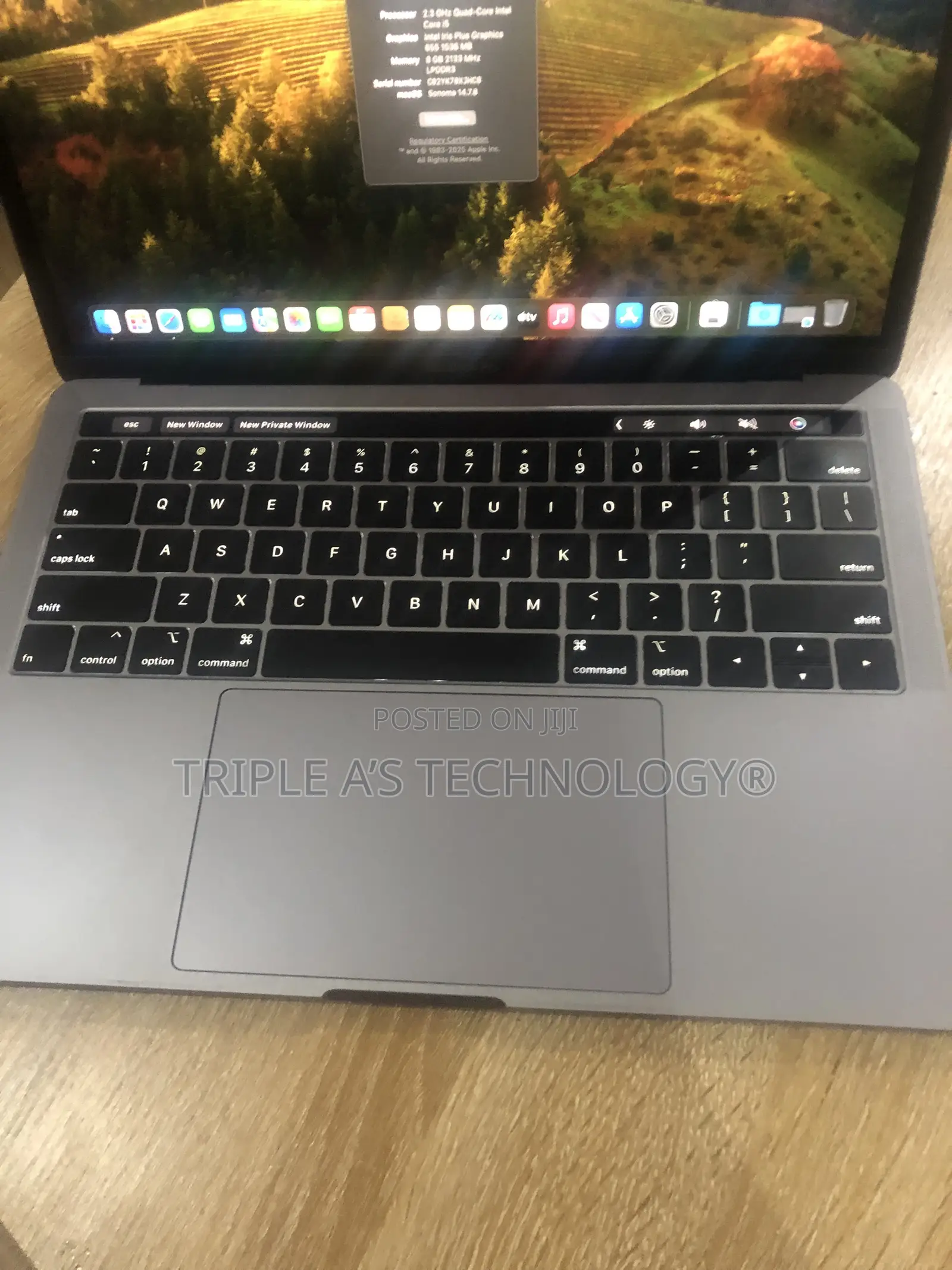 Laptop Apple MacBook Pro 2019 8GB Intel Core i5 SSD 256GB