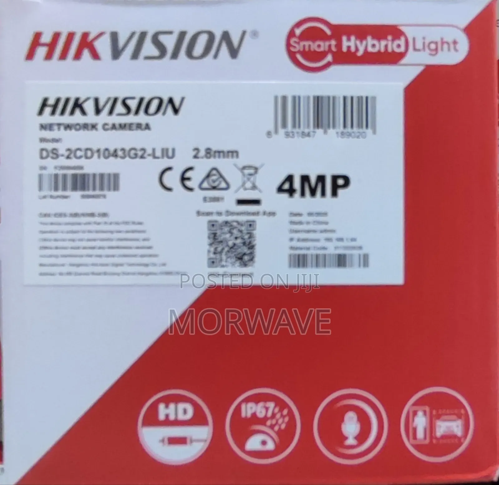 4 Mp Smart Hybrid Light Fixed Bullet Network Camera