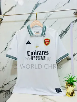 Original Quality Adidas Arsenal White Polo Shirt