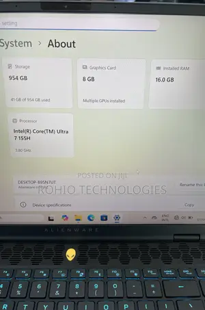 Laptop Dell Alienware M16 R2 16GB Intel Core Ultra 7 SSD 1T
