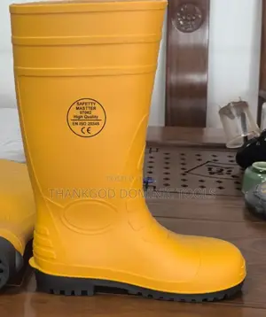 Long Yellow Safety Rainboot