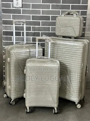 Set of 4 Rubber Luggage Boxes