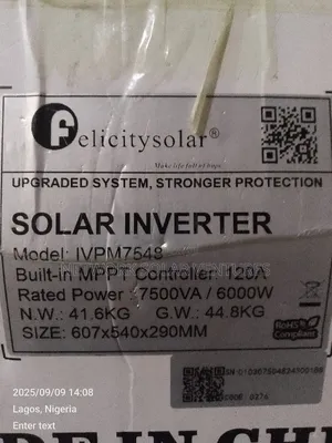 7.5kva 48v Felicity Solar Inverter Ivpm