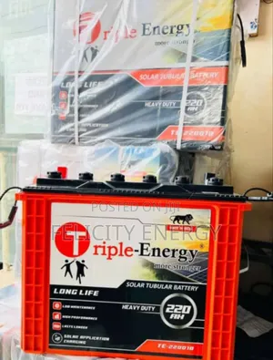 Triple Energy Tubular Battery 220amps 12v