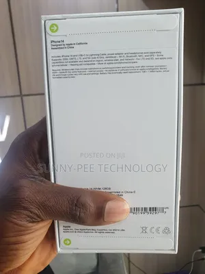 New Apple iPhone 14 128 GB White