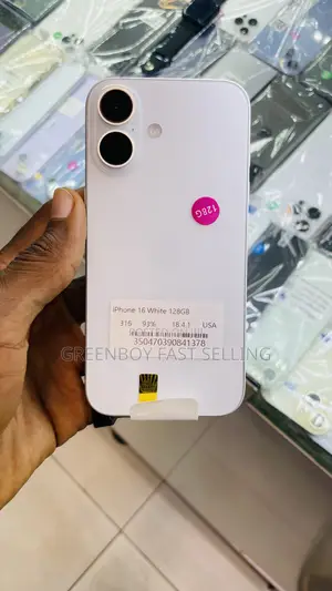 New Apple iPhone 16 128 GB White