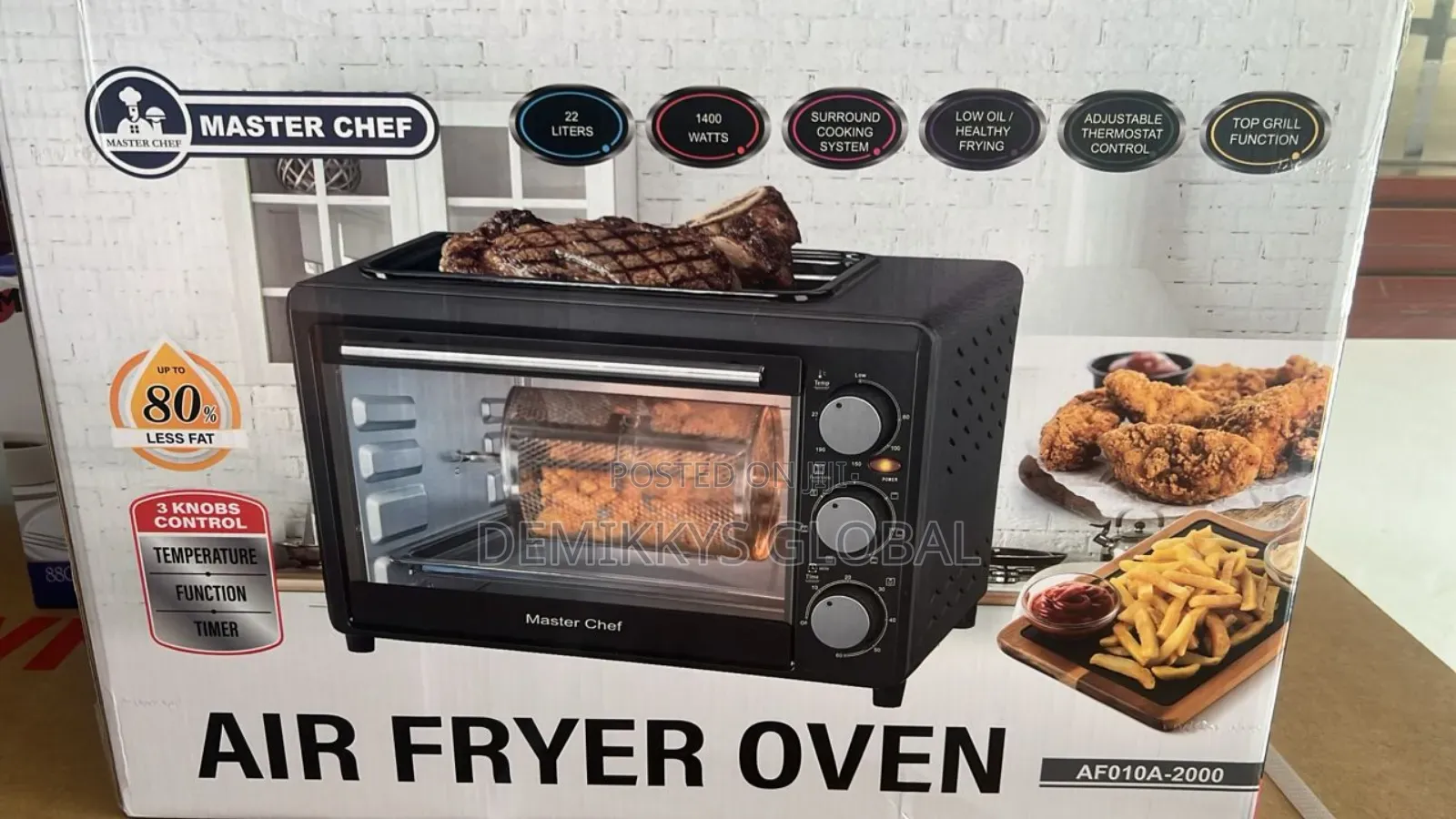 Masterchef Airfryer/Oven- 22l