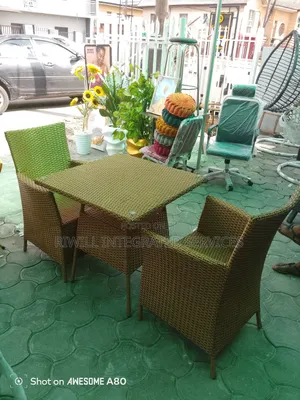 Outdoor Table and Four Chairs