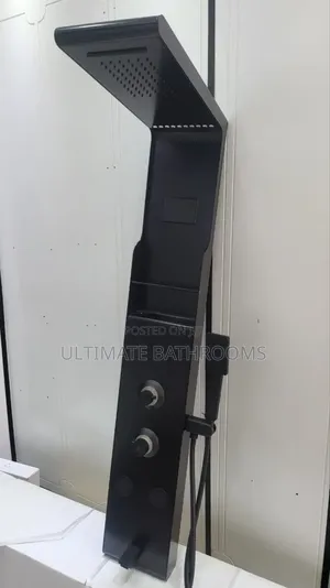 Ideal England  5503 All Black Bathroom Panel Shower