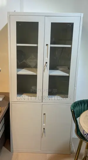 Elegant Durable! Imported Half Glass Office Cabinet – Limited Stock!