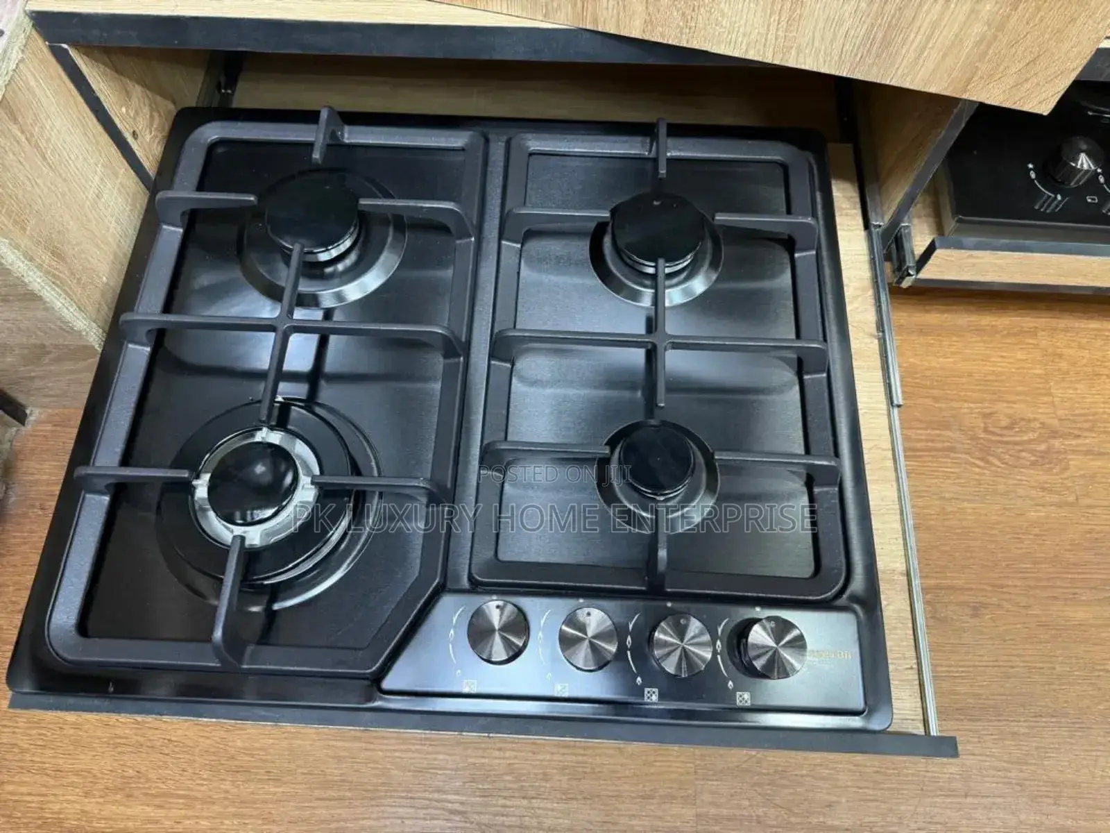 Gray Stainless 4 Burner Gas