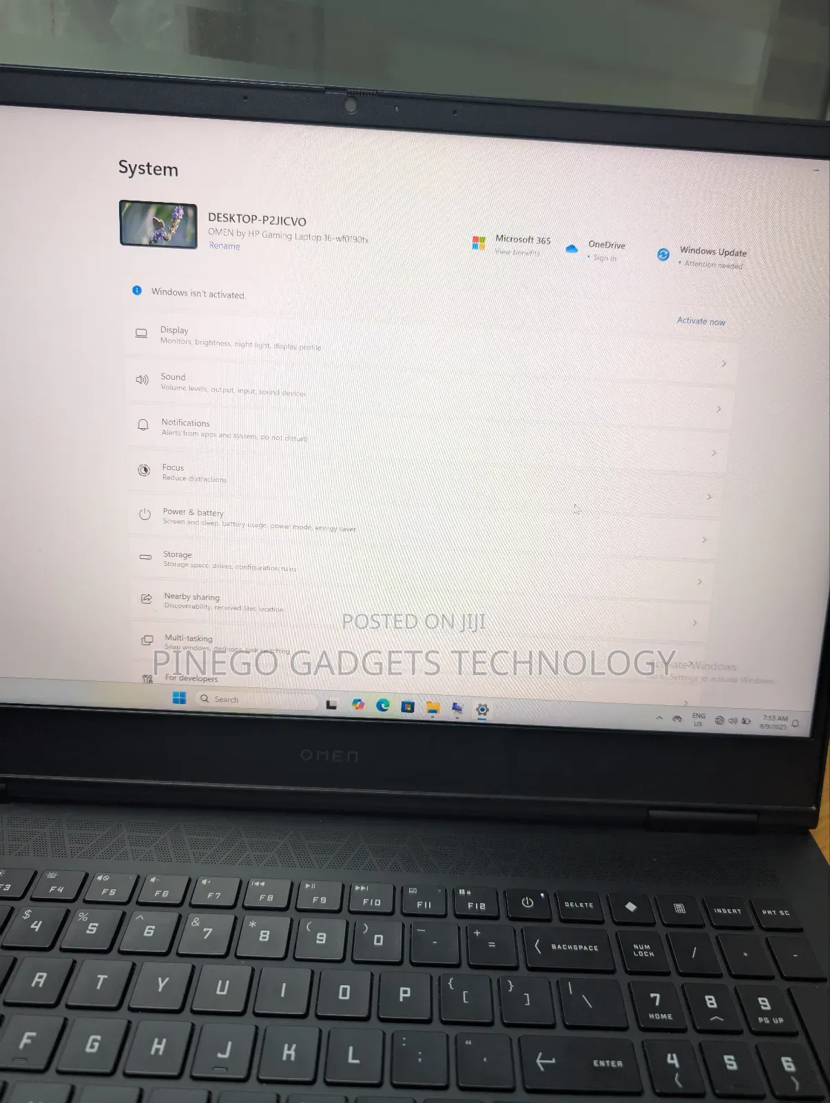 Laptop HP Omen 16 16GB Intel Core I7 SSD 1T