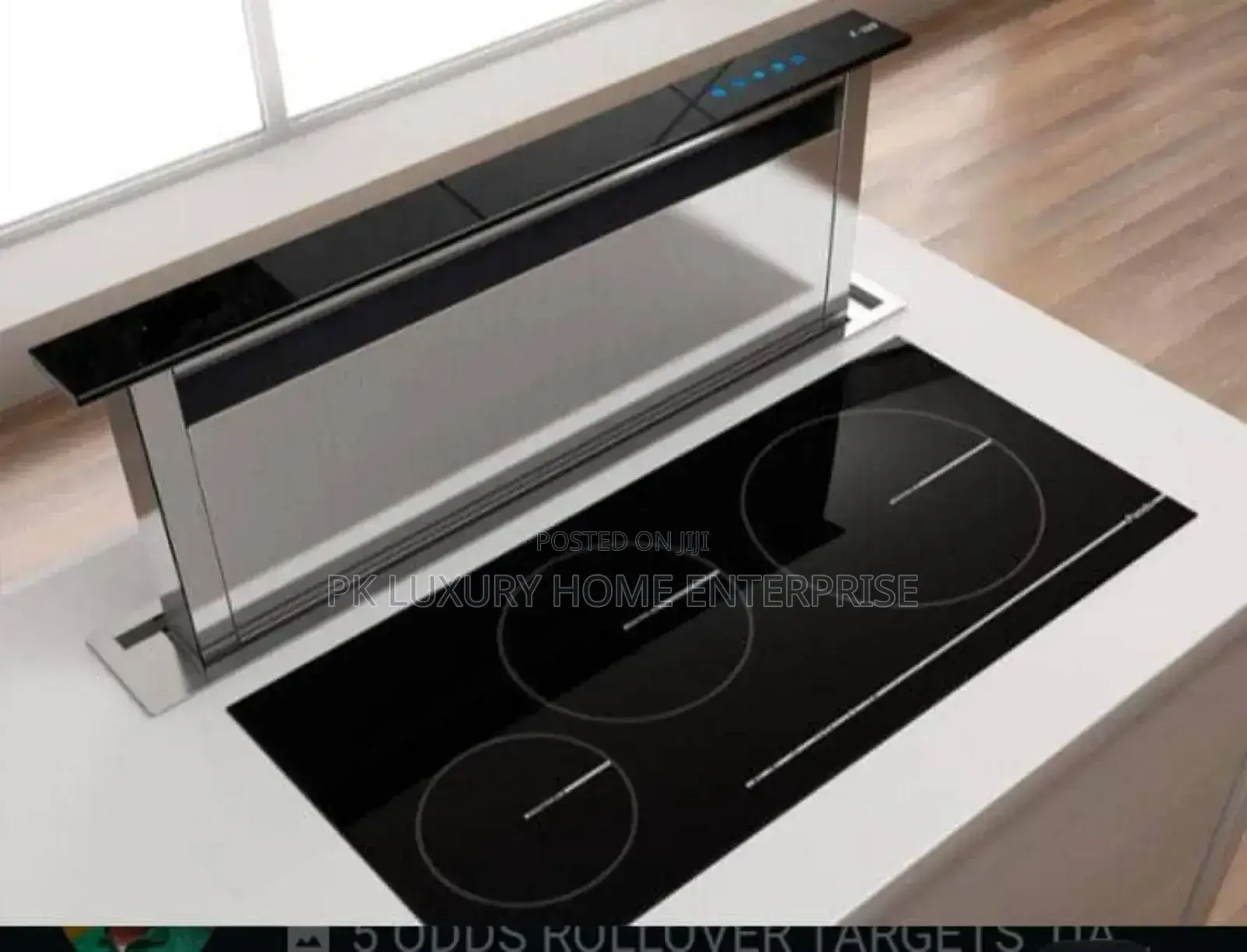 Downdraft Extractor and 2 Burner Hotplate Combo