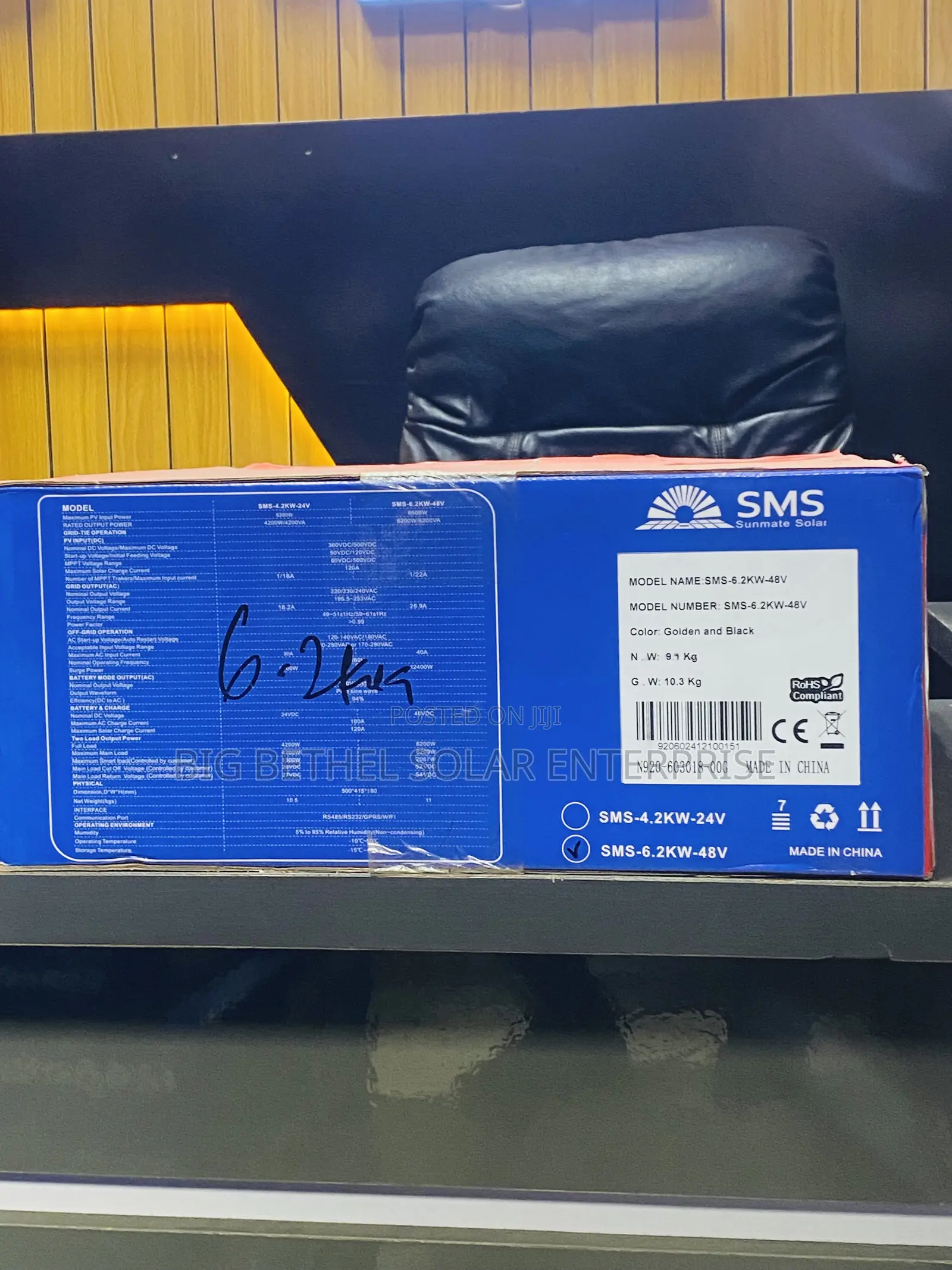 6.2kva 48v SMS Hybrid Solar Power Inverter