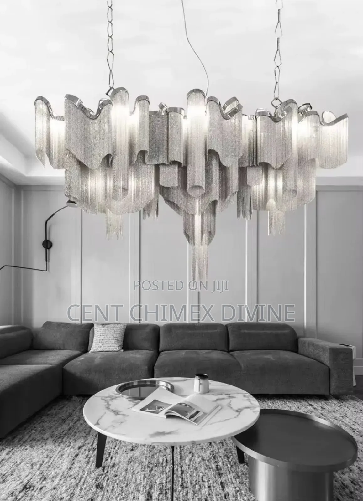Silver Stream Fancy Chandelier